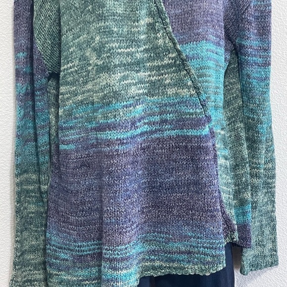 Prana Vignette Deep Balsam Blue Sweater Size L - Picture 3 of 14